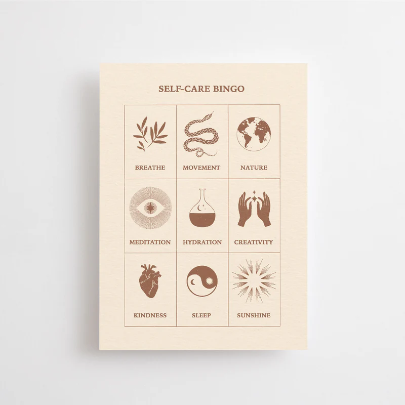 Self-care Bingo - Carte – Image 1